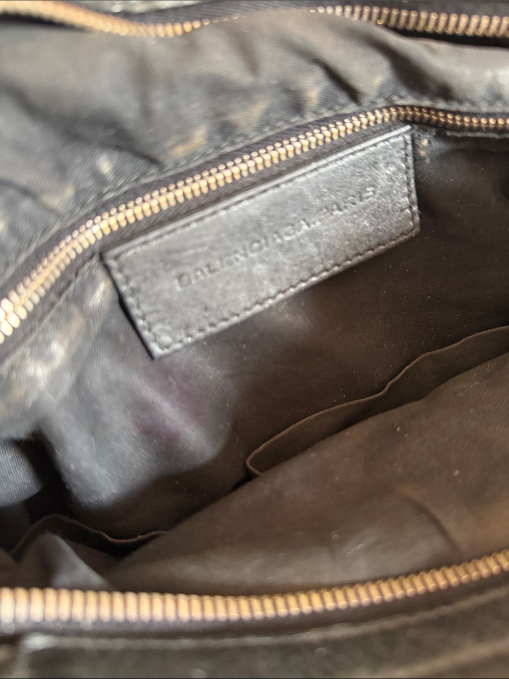 Balenciaga Black Leather Satchel with Gold Hardware - Picture 11 of 16